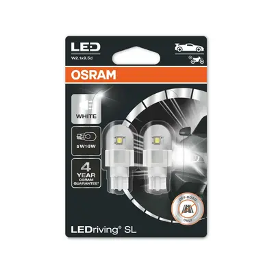 OSRAM LED W16W 921DWP-02B 6000K 12V 3W W2.1x9.5d PREMIUM