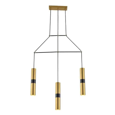 ACA Lighting závěsné svítidlo 3XGU10 mosaz kov 66X8XH150CM DA VINCI HM853P66BR