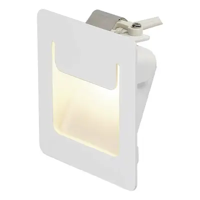 SLV BIG WHITE DOWNUNDER PUR 80, vestavné svítidlo, LED, 3000K, hranaté, bílé, D/Š/V 8/3,2/8 cm, 