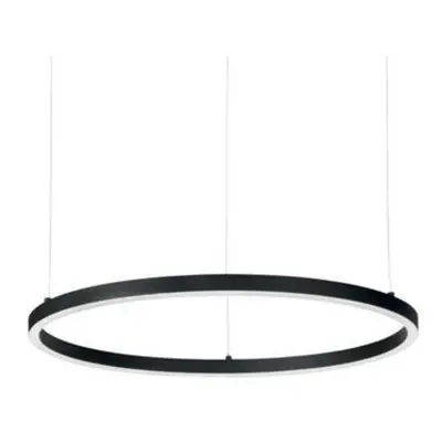 LED Závěsné svítidlo Ideal Lux Oracle Slim D70 Nero 229515 35W 2100lm IP20 70,5cm černé