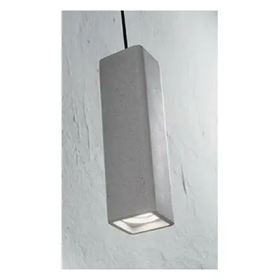 Závěsné svítidlo Ideal Lux Oak SP1 Square Cemento 150673 hranaté betonové