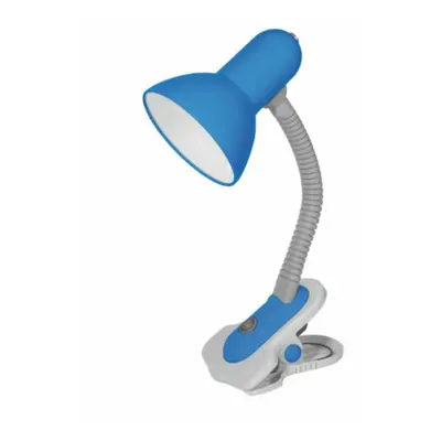 Kanlux SUZI stolní lampa modrá HR-60-BL max.1x60W E27 s klipem 07152