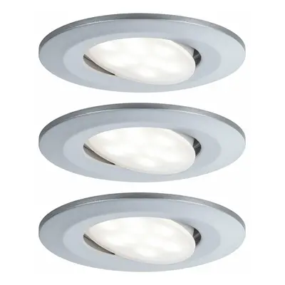 PAULMANN Vestavné svítidlo LED Calla kruhové 3x6W matný chrom výklopné 999.29 P 99929