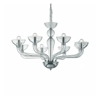 Ideal Lux CASANOVA SP8 TRASPARENTE SVÍTIDLO ZÁVĚSNÉ 044255