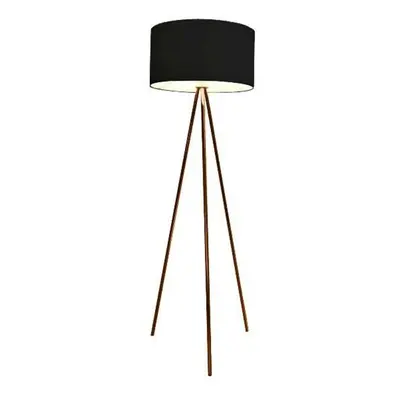 Stojací lampa AZzardo Finn copper black AZ3010 E27 1x60W IP20 45cm černo-měděná