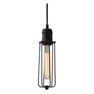 ACA Lighting Vintage závěsné svítidlo KS1342P81BK