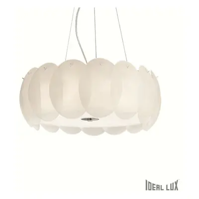 Ideal Lux OVALINO SP8 BIANCO SVÍTIDLO ZÁVĚSNÉ 090481