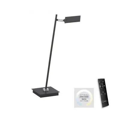 PAUL NEUHAUS PURE MIRA LED stolní lampa černá, stmívatelná, na psací stůl 2700-5000K