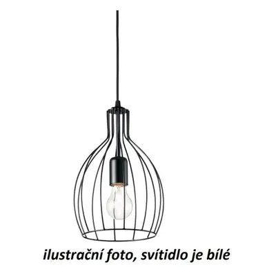 Závěsné svítidlo Ideal Lux Ampolla-2 SP1 bianco 200880 E27 1x60W 20,5cm bílé