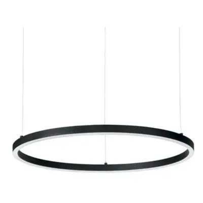 LED Závěsné svítidlo Ideal Lux Oracle Slim D90 Nero 229508 48W 3000lm IP20 90cm černé