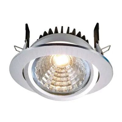 Light Impressions Kapego COB Downlight výklopný 12W 4000K kartáč.hliník 350mA - LIGHT IMPRESSION