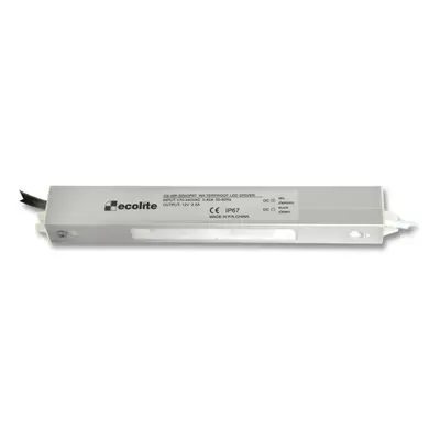 Ecolite El. trafo 230V-12V, 2.5A, 30W DX-WP-30W/IP67