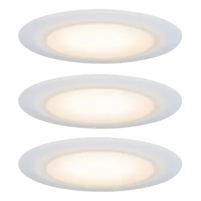 PAULMANN Premium vestavná svítidla sada LED Suon WarmDim 2000-2700K 3x6,5W 230 V saténové 999.42