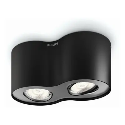 Philips NOV 2015 Phase SVÍTIDLO BODOVÉ ČERNÁ LED 2x4.5W SELV 53302/30/16