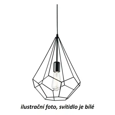 Závěsné svítidlo Ideal Lux Ampolla-3 SP1 bianco 200897 E27 1x60W 30cm bílé