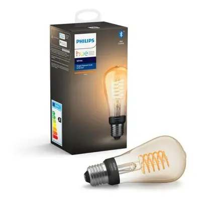 PHILIPS HUE Hue Bluetooth LED White žárovka Filament E27 ST64 7W 550lm 2100K