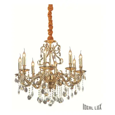 Ideal Lux GIOCONDA SP8 ORO SVÍTIDLO ZÁVĚSNÉ 060514