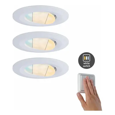 PAULMANN HomeSpa LED vestavné svítidlo Calla IP65 1x5,5W 230V WhiteSwitch výklopné 3ks sada včet