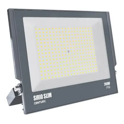 CENTURY REFLEKTOR LED SIRIO SLIM ČERNÝ 200W 4000K 18000Lm 110d 366x34x303mm IP66 CEN SRS-2009540