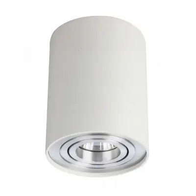 Stropní bodové přisazené svítidlo AZzardo Bross 1 white/aluminium AZ0781 GU10 1x50W IP20 9,6cm b