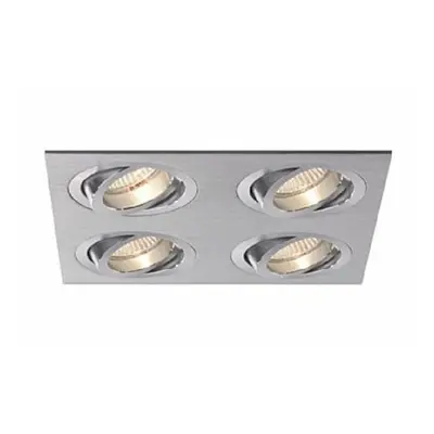 BPM Vestavné svítidlo Aluminio Plata, kart.hliník 12LEDx3W, 230V 3015LED2.D40.3K