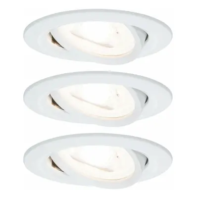 PAULMANN Vestavné svítidlo LED Nova kruhové 3x6,5W GU10 bílá mat nastavitelné 934.31 P 93431