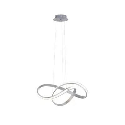 PAUL NEUHAUS LED design závěsné svítidlo, zakřivené, ocel SimplyDim 3000K PN 8291-55