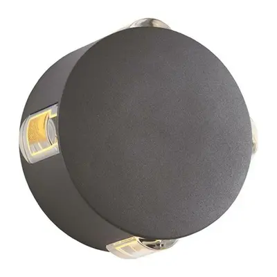 ACA Lighting LED HP venkovní nástěnné svítidlo 5W 170LM 15d 230V AC 3.000K tmavá šedá CRI80 IP54