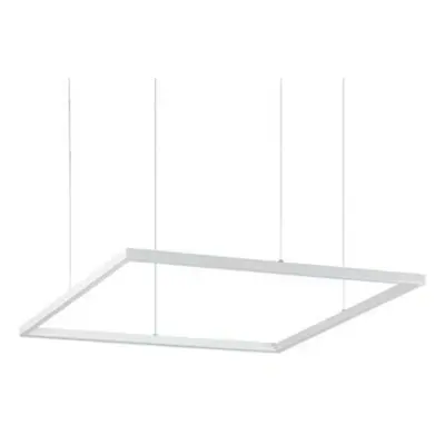 LED Závěsné svítidlo Ideal Lux ORACLE SLIM D70 SQUARE WH 3000K 259178 41W 3300lm 3000K IP20 70cm