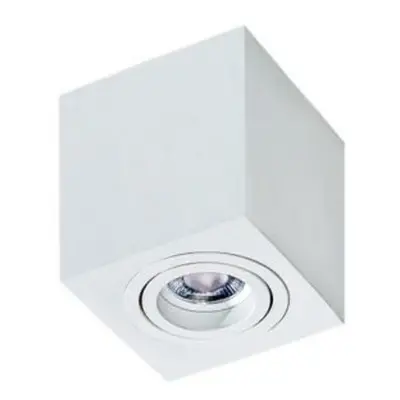 Stropní bodové přisazené svítidlo AZzardo Brant Square white AZ2824 GU10 1x50W IP20 9cm bílé