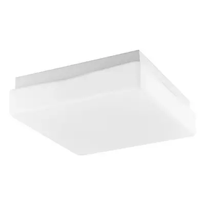 Nova Luce Elegantní koupelnové stropní svítidlo Cube z bílého opálového skla - 1 x 40 W, 250 x 2