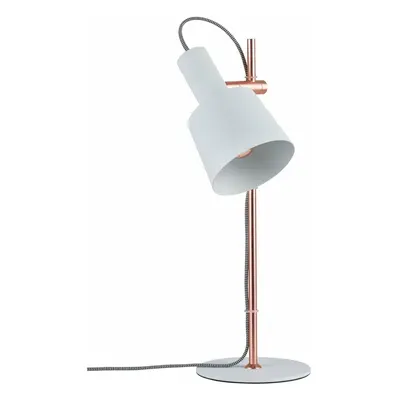 Paulmann stolní lampa Neordic Haldar 1-ramenné bílá/měď 796.58 P 79658