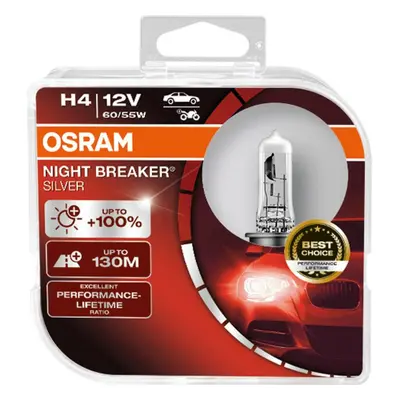 Osram Night Breaker Silver 64193NBS-HCB H4 P43t 12V 60/55W