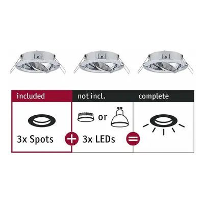 PAULMANN Vestavné svítidlo Choose spot výklopné max. 10W chrom 230V 924.88