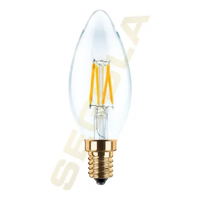 Segula 55201 LED svíčka čirá E14 3 W (26 W) 260 Lm 2.200 K