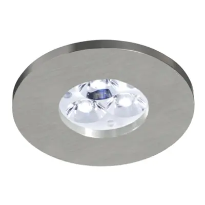 BPM Vestavné svítidlo Aluminio Plata IP65, kart.hliník 3LEDx3W, 230V 3005LED2.D40.3K