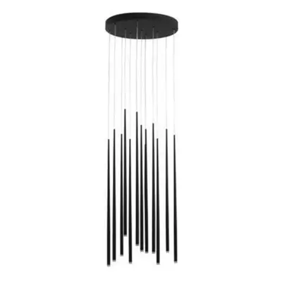 LED Závěsné svítidlo AZzardo Louise 12 black AZ3419 36W 2400lm 3000K IP20 45cm černé