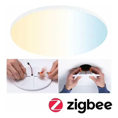 PAULMANN VariFit LED vestavné svítidlo Smart Home Zigbee Veluna Edge IP44 kruhové 200mm měniteln