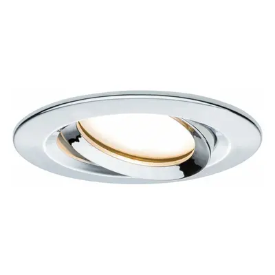 PAULMANN Vestavné svítidlo LED Nova Plus kruhové 1x6,8W chrom výklopné stmívatelné 936.83 P 9368