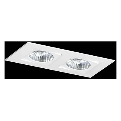 BPM Vestavné svítidlo Aluminio Blanco, bílá, 2x50W, 230V 791 4201GU