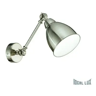 Ideal Lux NEWTON AP1 NICKEL LAMPA NÁSTĚNNÁ 016399