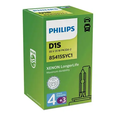 Philips D1S 35W PK32d-2 LongerLife 4300K Xenon 85415SYC1