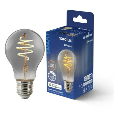 NORDLUX Smart E27 A60 1800K LED žárovka kouřová 2280012747