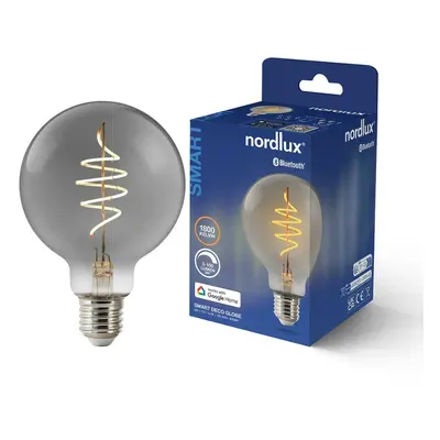 NORDLUX Smart E27 G95 1800K LED žárovka kouřová 2280162747