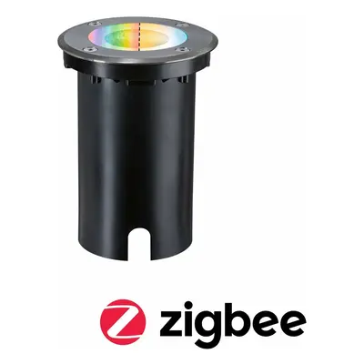 PAULMANN LED zemní svítidlo Smart Home Zigbee 3.0 Floor IP67 kruhové 110mm RGBW+ 4,9W 230V kov k