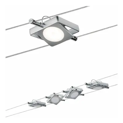 Paulmann Wire lankový systém Set MacLed LED 4x4W Matný chrom 941.07 P 94107