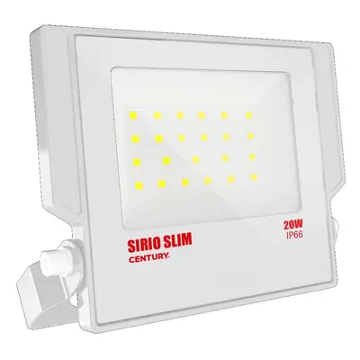 CENTURY LED reflektor SIRIO SLIM BÍLÝ 20W 4000K 110d 147x160x28mm IP66 IK08