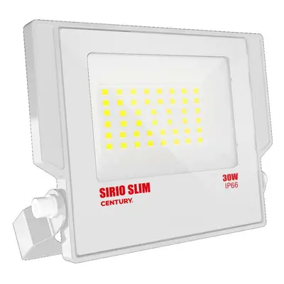 CENTURY LED reflektor SIRIO SLIM BÍLÝ 30W 4000K 110d 147x160x28mm IP66 IK08