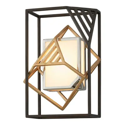 HUDSON VALLEY nástěnné svítidlo CUBIST kov/akryl bronz/zlatá/bílá LED 12W 2700 B6081-CE