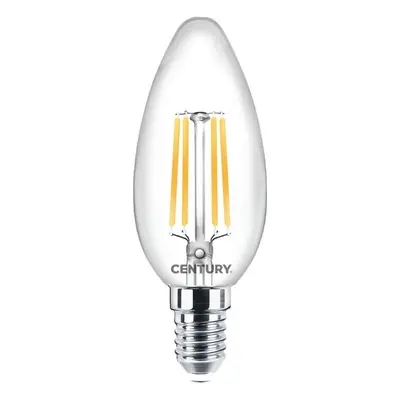 CENTURY FILAMENT LED INCANTO CANDELA CHIARA 6W E14 2700K DIM